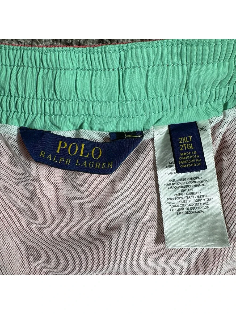 Polo Ralph Lauren Traveler Swim Trunks Mend  2XL Tall  Pink